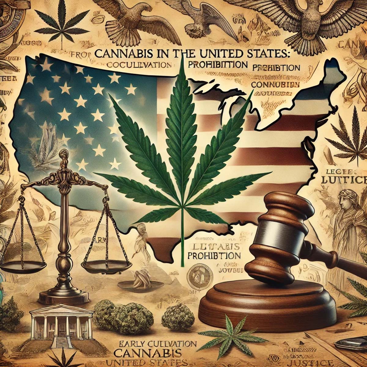 Cannabis in the United States: From Early Cultivation to Prohibition and the Current Landscape